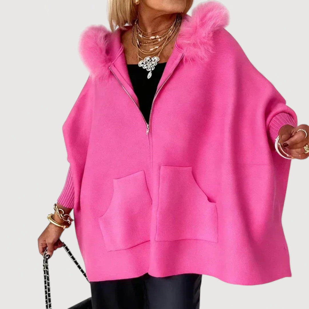 JENNA β HOODED CAPE COAT