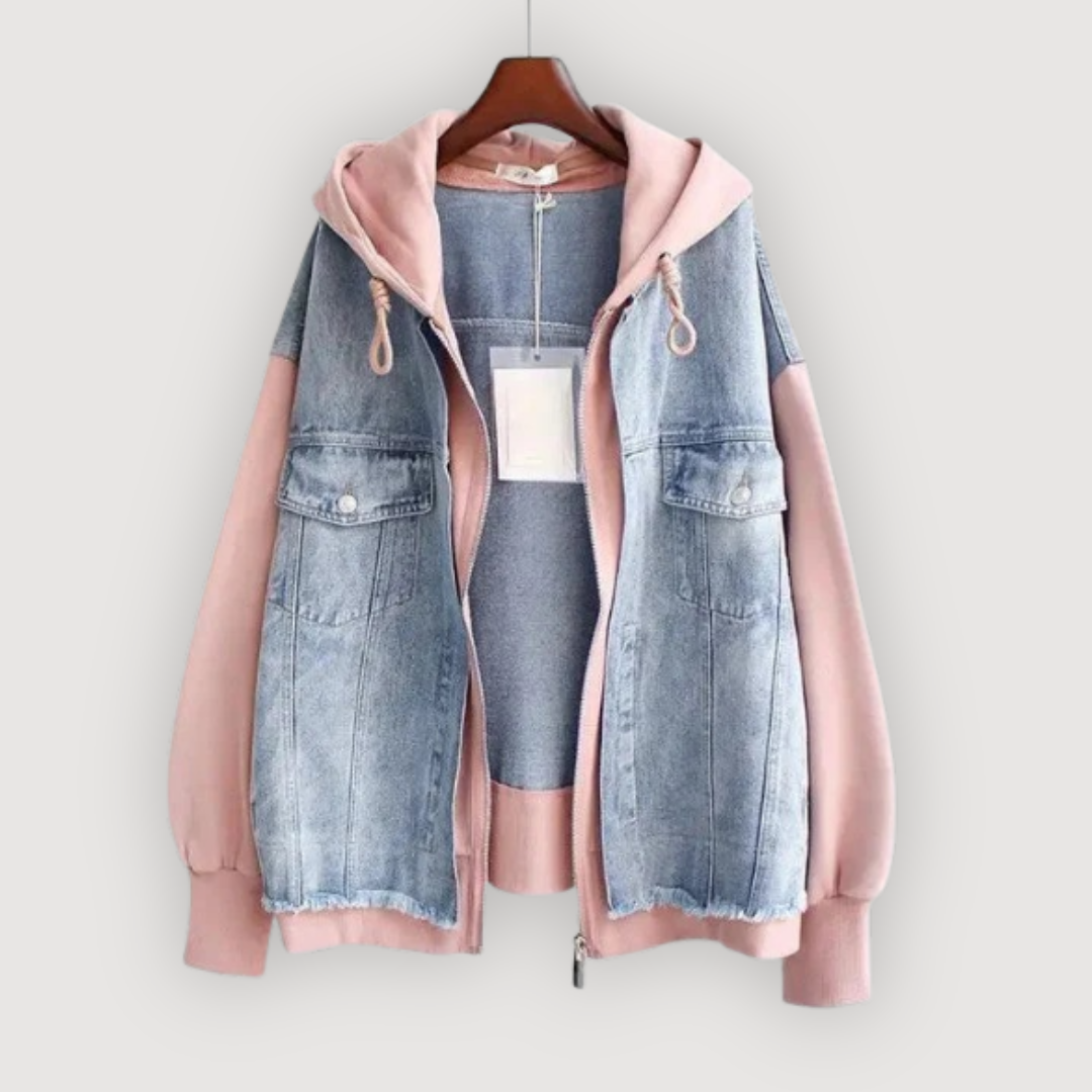 CELYN β CASUAL DENIM HOODIE