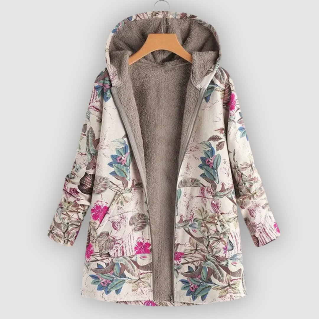 ALYSSA β COSY FLORAL COAT