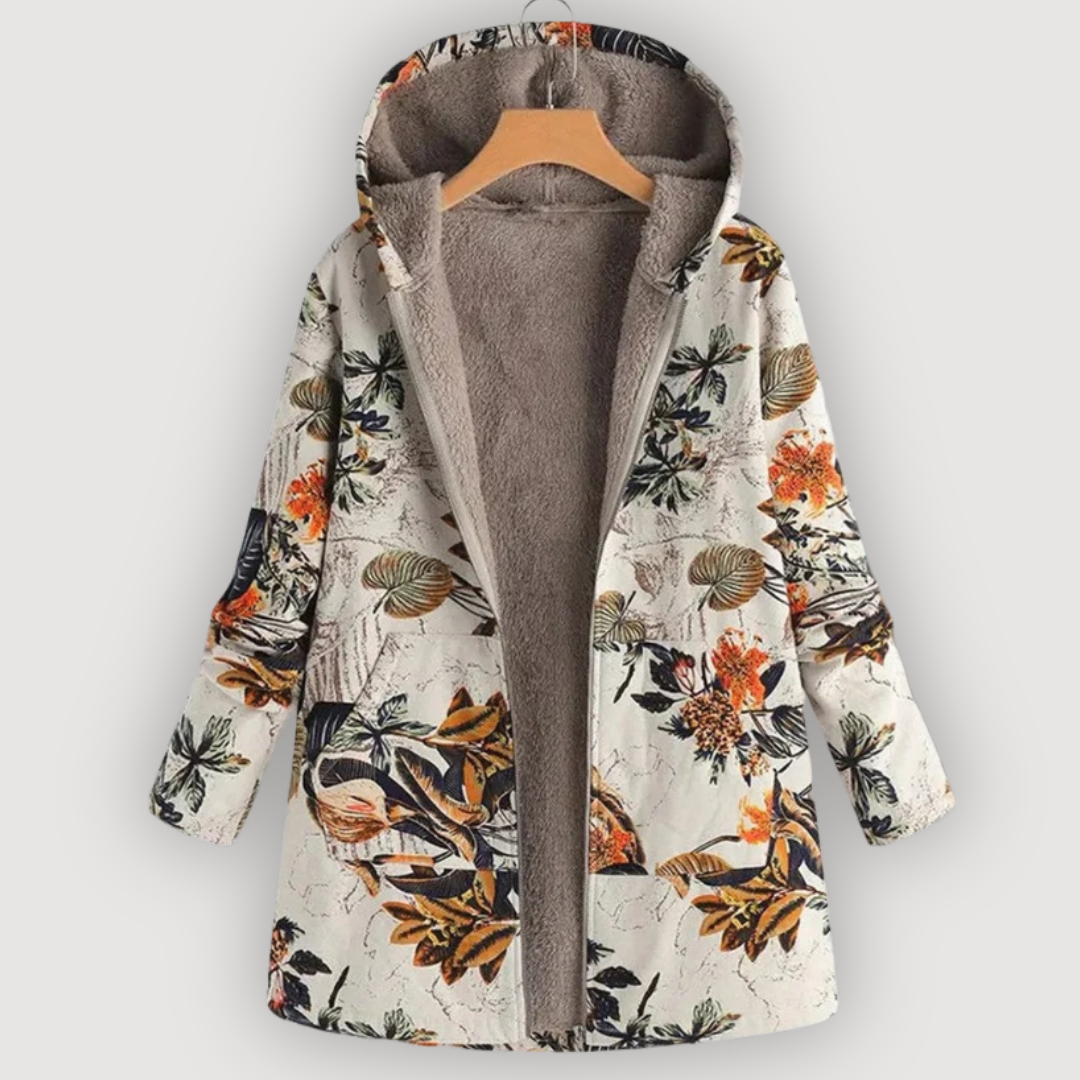 ALYSSA β COSY FLORAL COAT