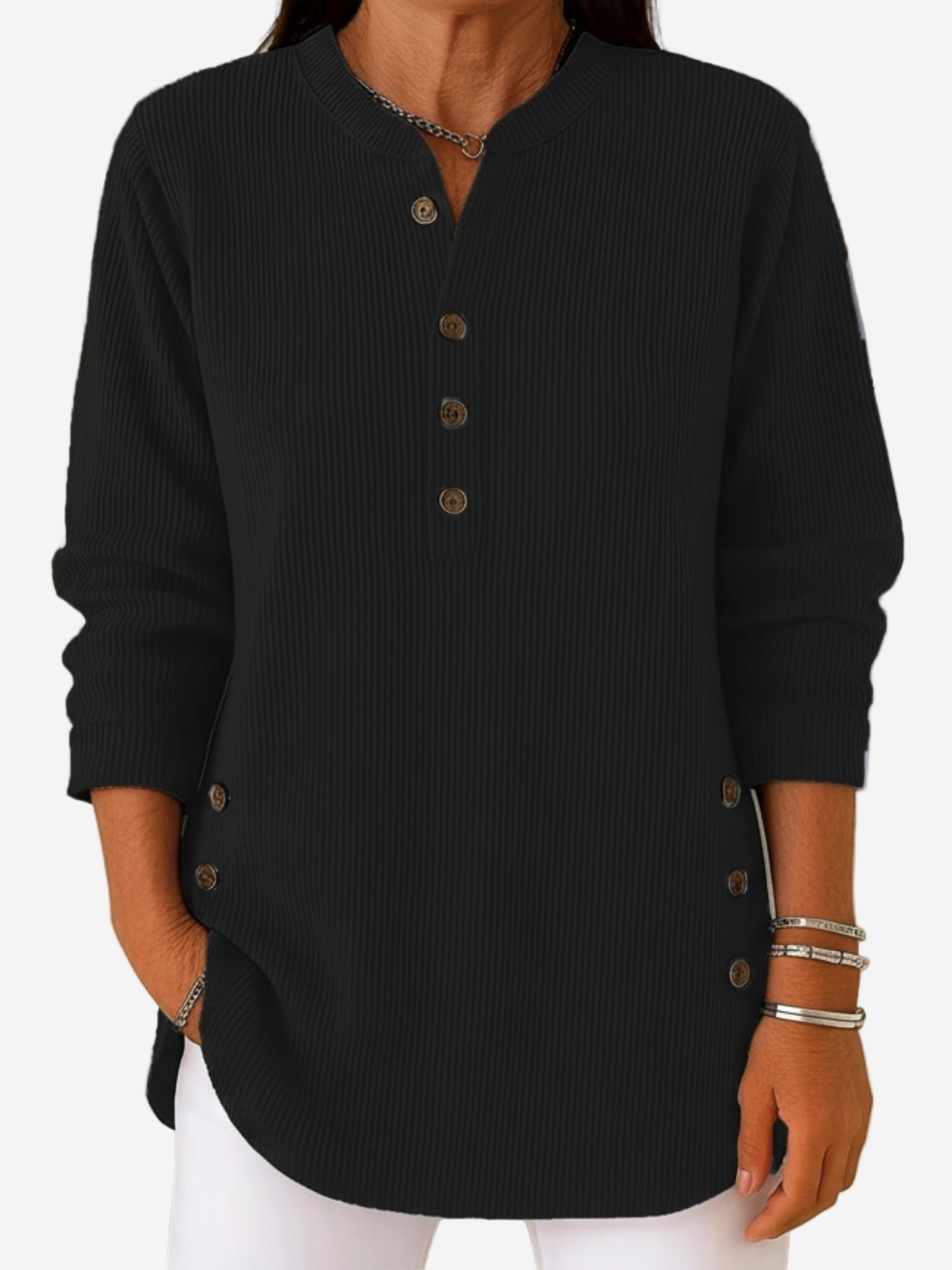 Harperly β Long Sleeve Solid Knit Sweater