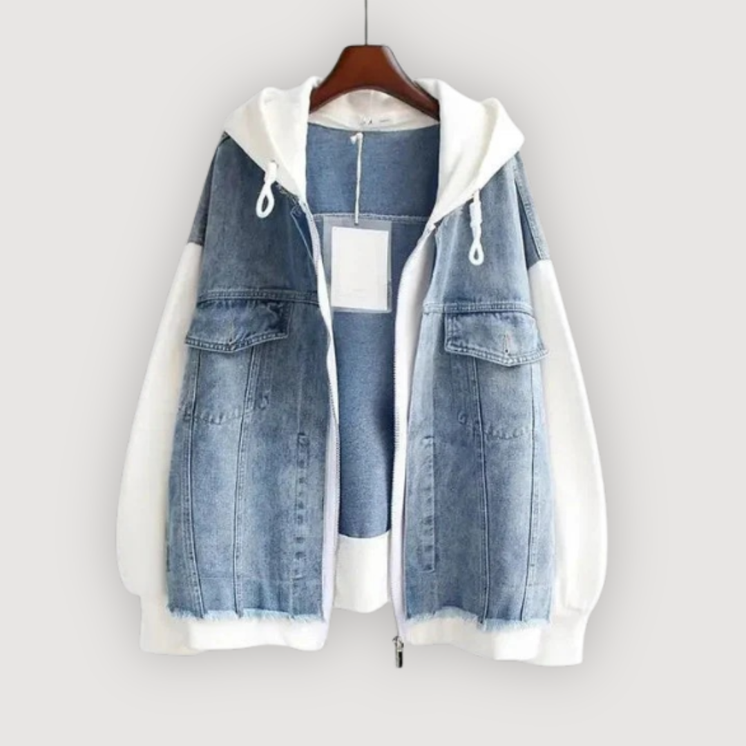 CELYN β CASUAL DENIM HOODIE