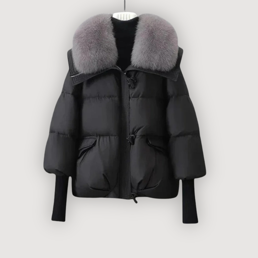 EVETTE β LUXE FUR-COLLAR PUFFER