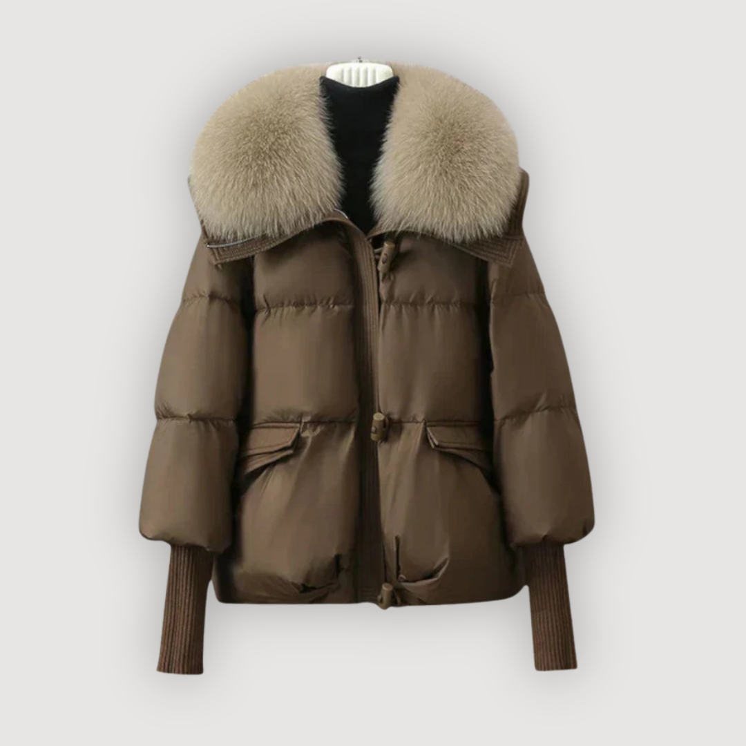 EVETTE β LUXE FUR-COLLAR PUFFER