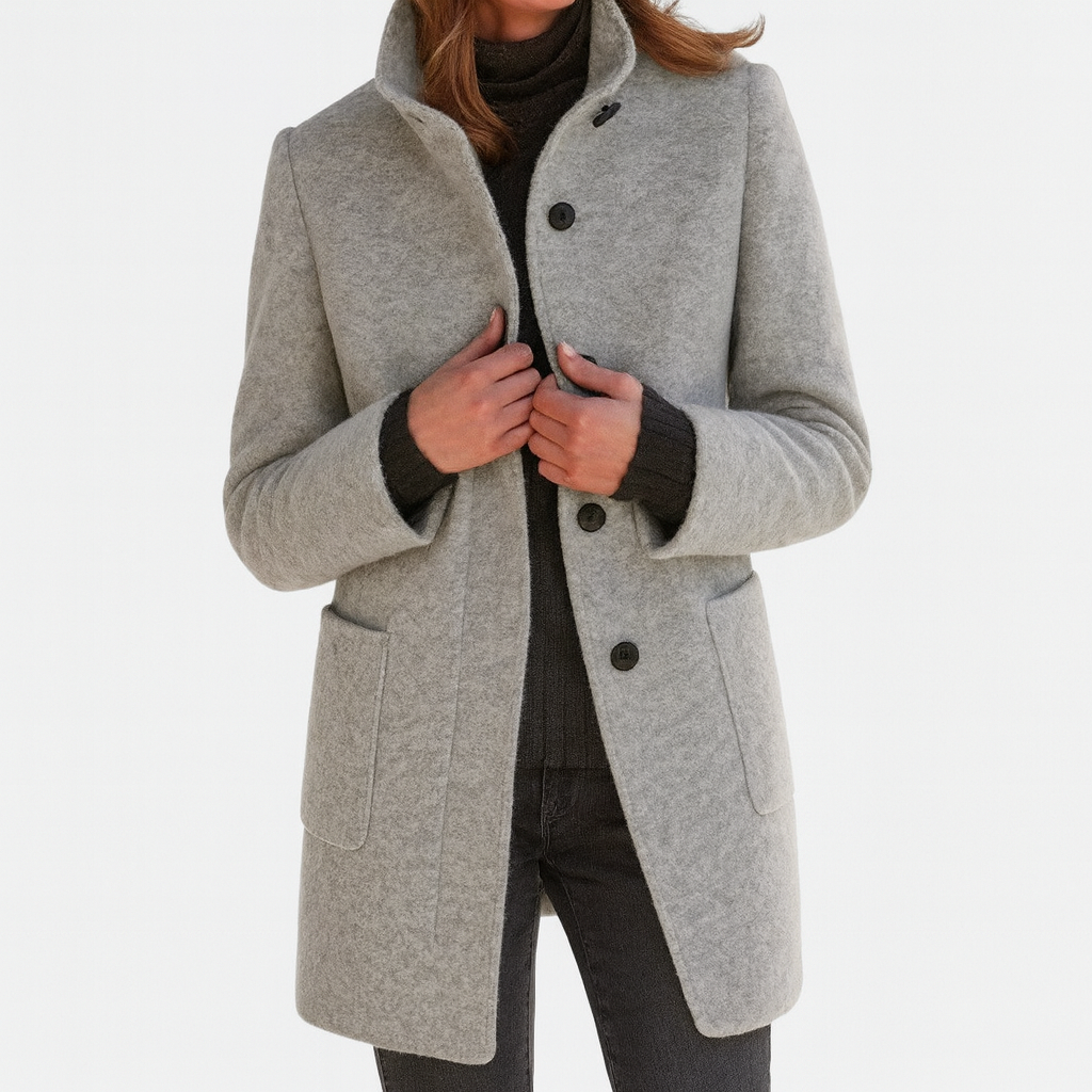 Verona | Ladies Coat with High Collar