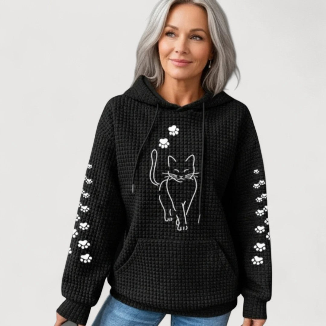 NELLY β CAT PRINT HOODIE