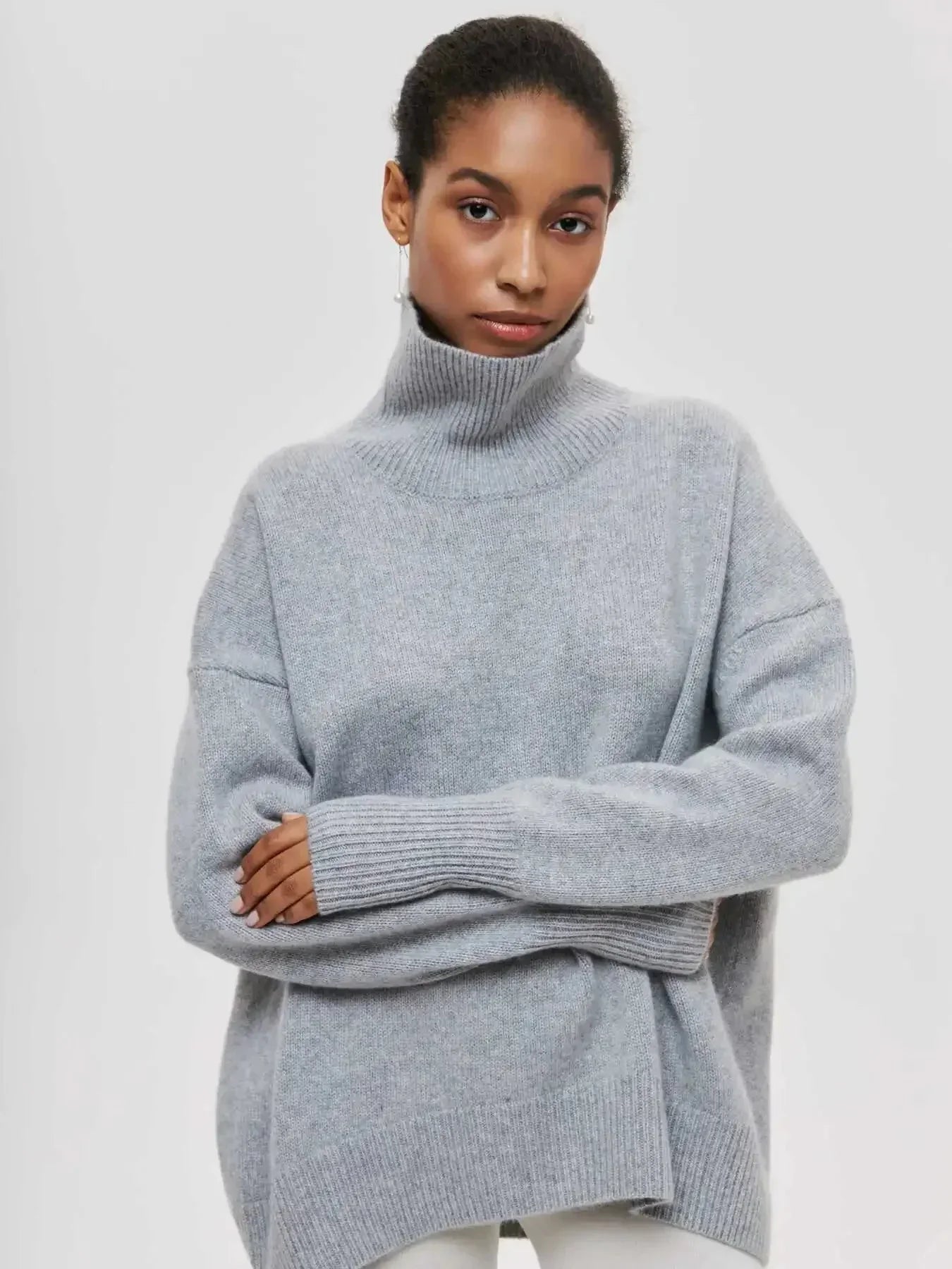 Cittra β Oversized Ribbed Turtleneck Sweater