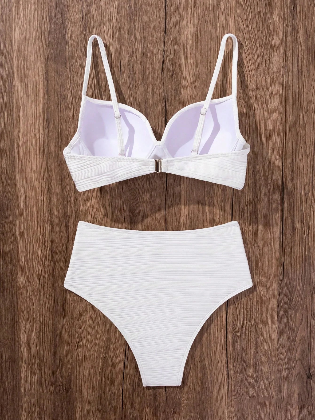 Sandra | High support crossed top, high waist bikini