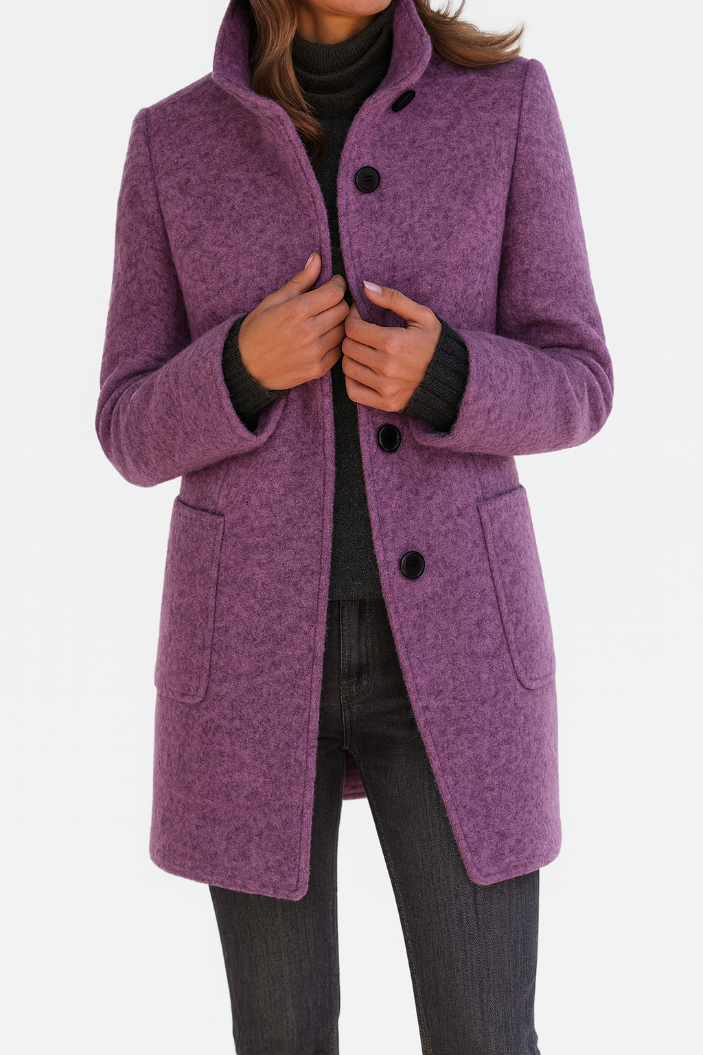 Verona | Ladies Coat with High Collar