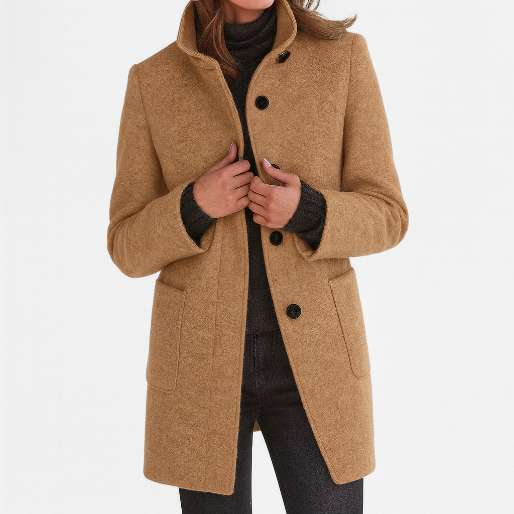 Verona | Ladies Coat with High Collar